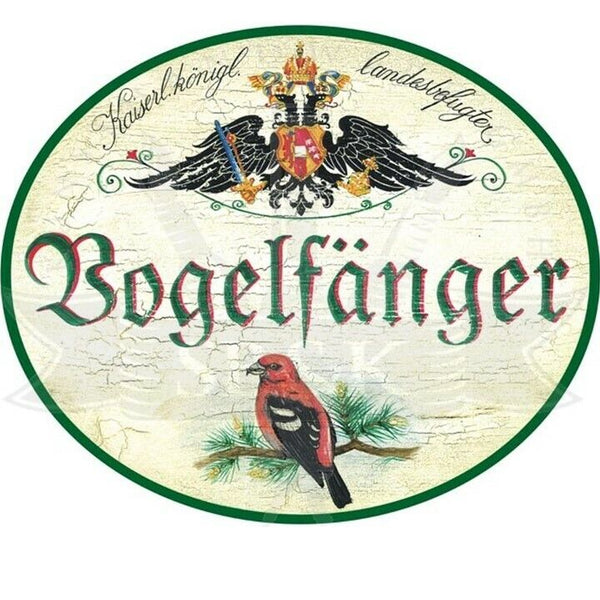 KuK Nostalgie Holzschild "Vogelfänger"