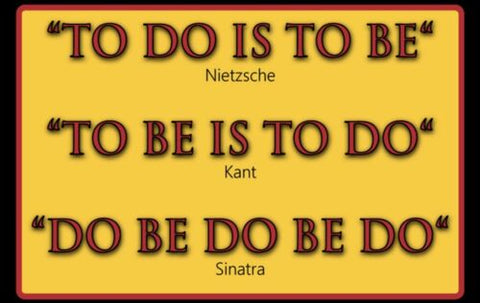 Spruch Nietsche Kant Sinatra motivation 12x18 / 20x30 / 30x40 Blech od. Holz
