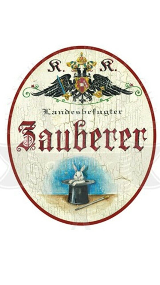 KuK Nostalgie Holzschild "Zauberer"