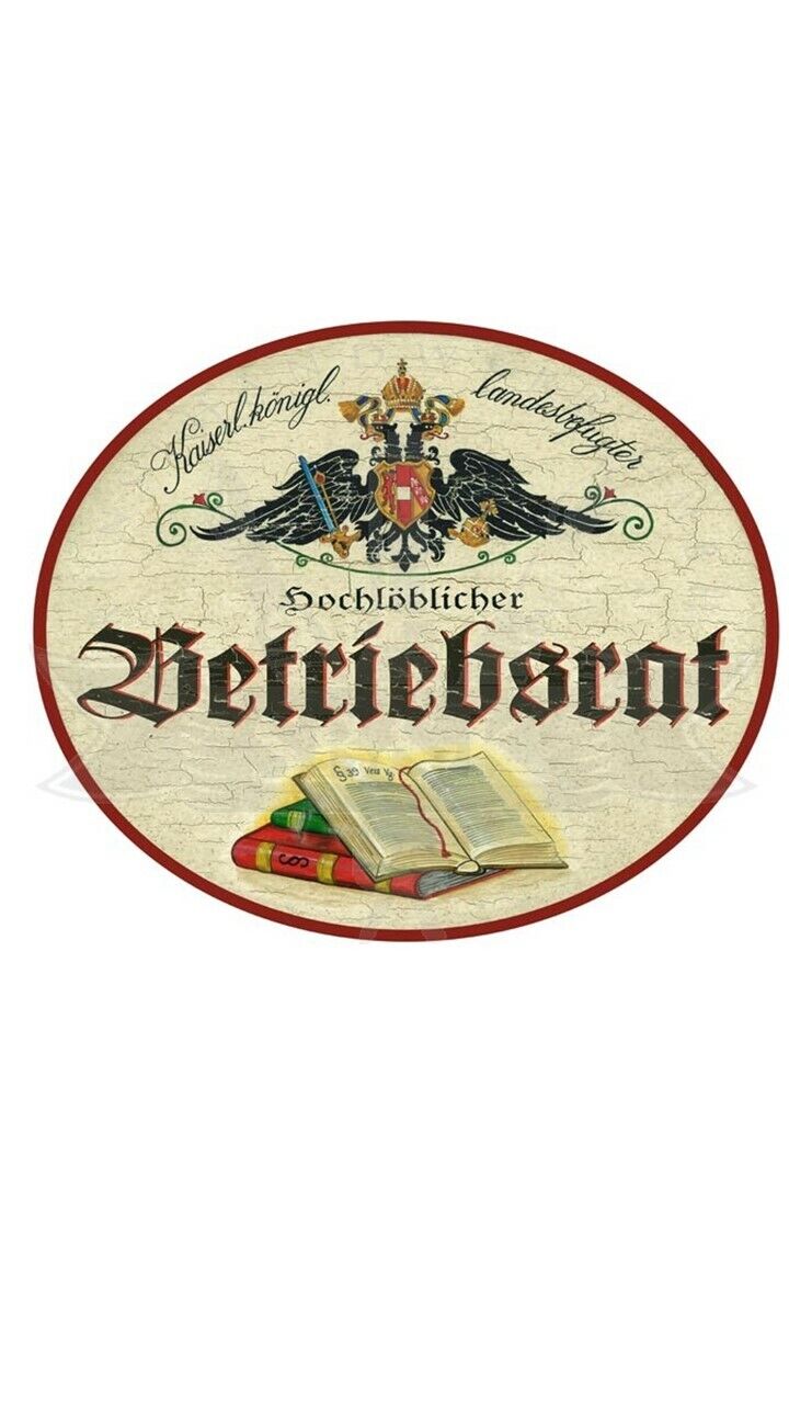 KuK Nostalgie Holzschild "Betriebsrat"