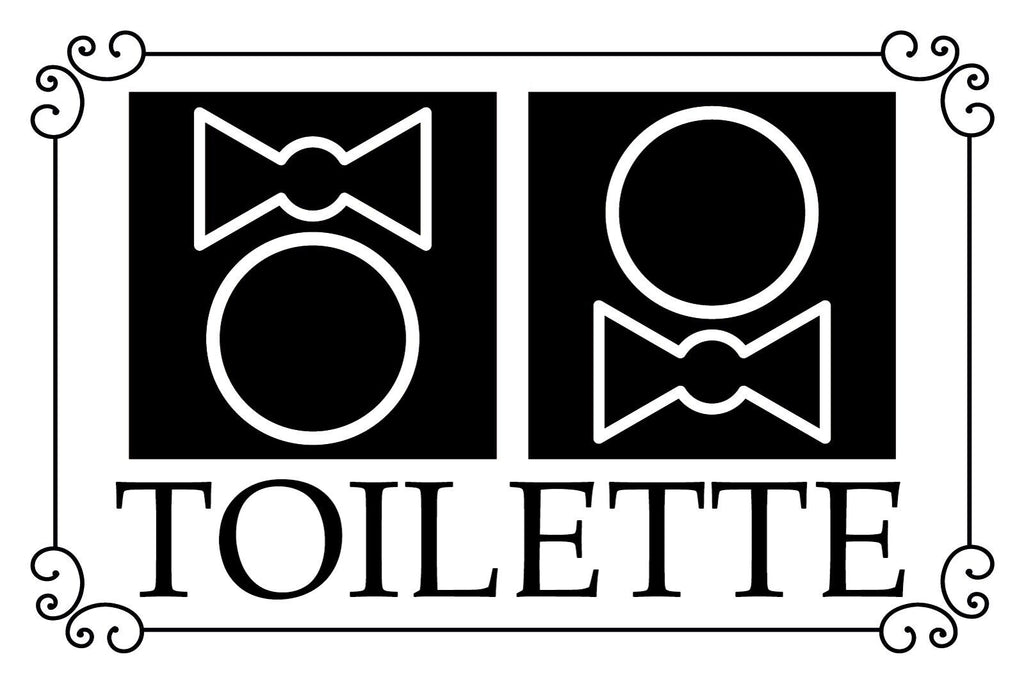 Nostalgie Schild Toilette WC Mann Frau 12x18 / 20x30 / 30x40 Blech od. Holz