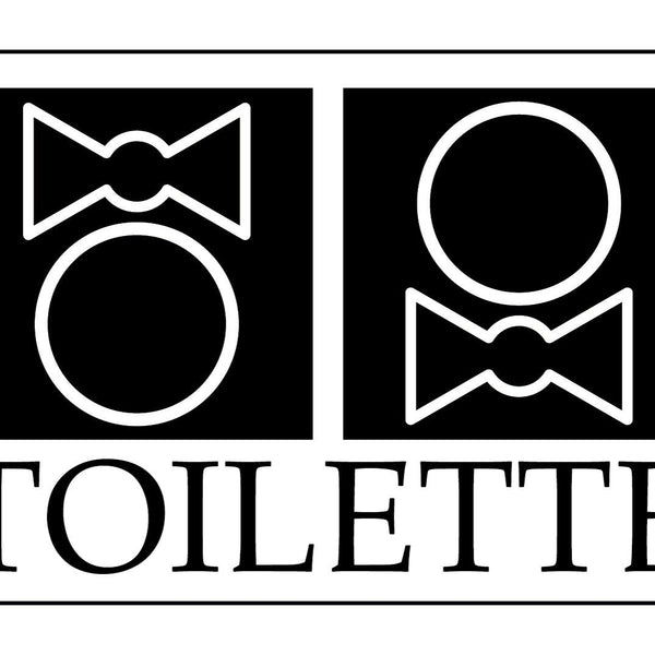 Nostalgie Schild Toilette WC Mann Frau 12x18 / 20x30 / 30x40 Blech od. Holz