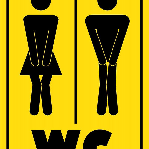 Nostalgie Schild WC Toilette Frau Mann 12x18 / 20x30 / 30x40 Blech od. Holz