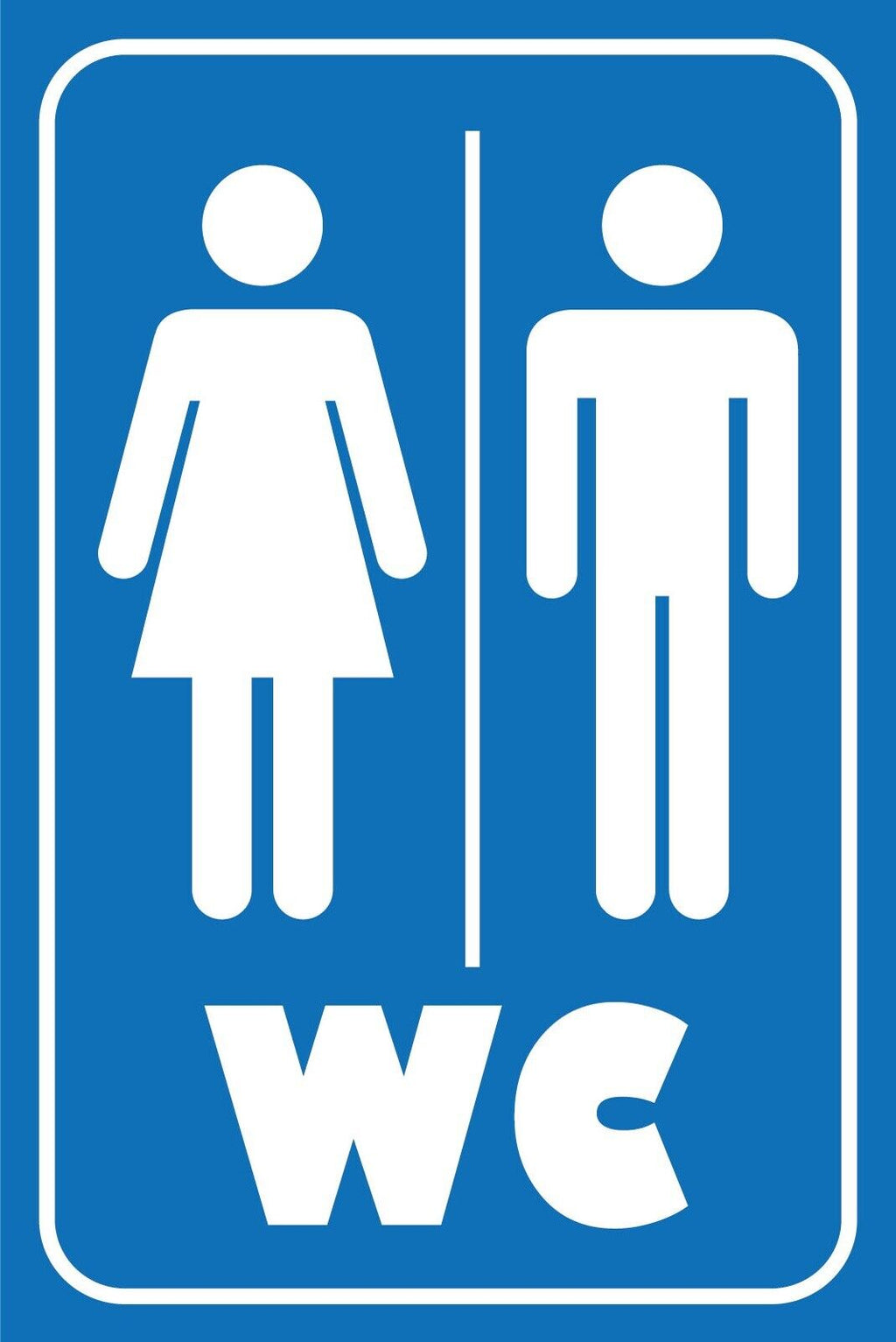 Nostalgie Schild WC Toilette Frau Mann 12x18 / 20x30 / 30x40 Blech od. Holz