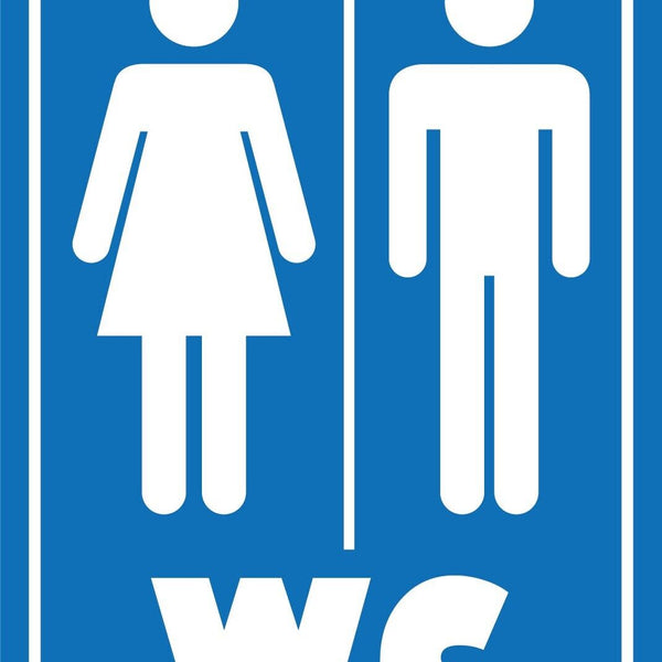 Nostalgie Schild WC Toilette Frau Mann 12x18 / 20x30 / 30x40 Blech od. Holz