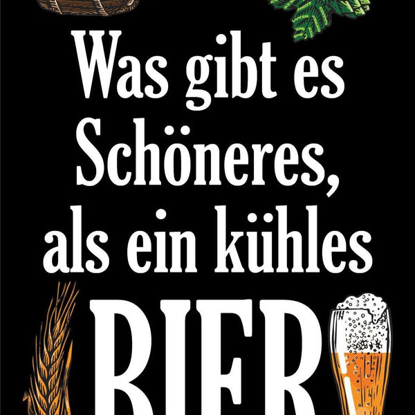 Nostalgie Schild Kühles Bier Glas Alkohol 12x18 / 20x30 / 30x40 Blech od. Holz