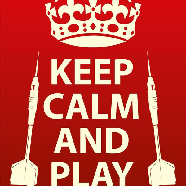 Nostalgie Schild Keep Calm Darts Pfeile 12x18 / 20x30 / 30x40 Blech od. Holz