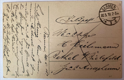 Grußkarte, "Herzliche Pfingstgrüße", Baum, Zaun 410023 AH