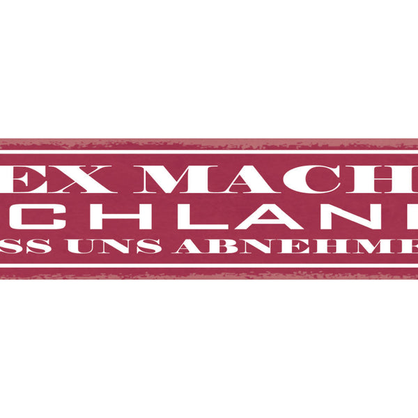 Schild Sex Macht Schlank Lass Uns Abnehmen 46 x 10 Blech od. Holz