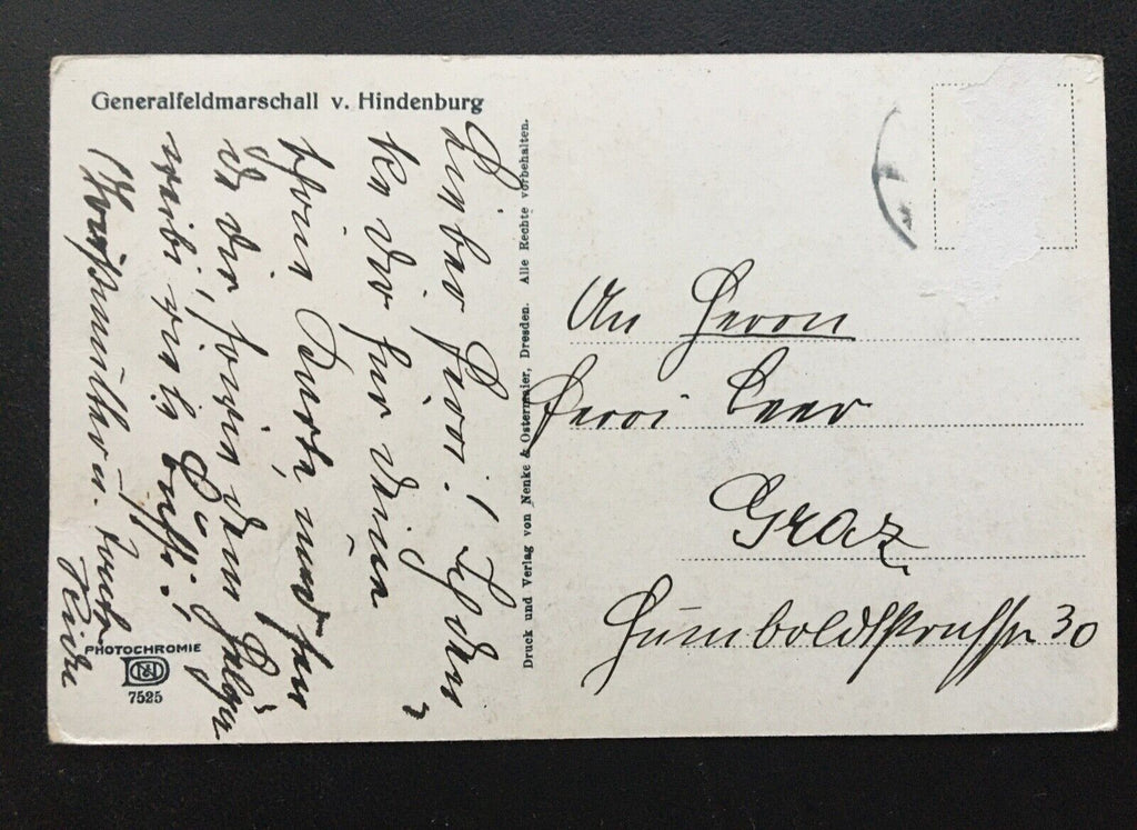 Generalfeldmarschall v. Hindenburg Porträt Soldaten Militär Krieg 400621 TH SH1