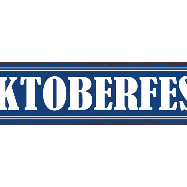 Schild Oktober Fest Volksfest Bier Zelt Alkohol München 46 x 10 Blech od. Holz