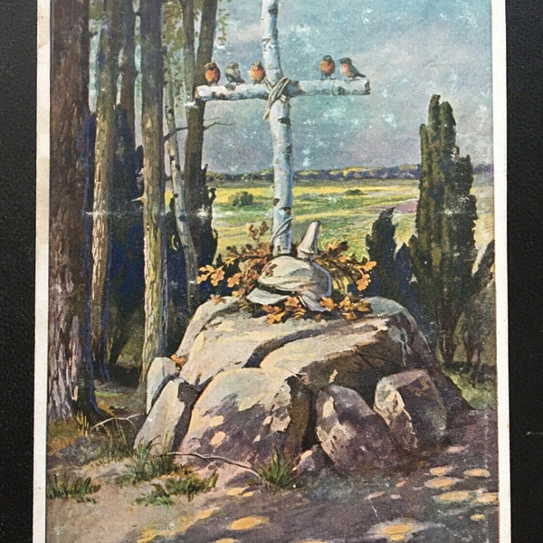 Bist nicht allein - Grab Kreuz - Verstorbene Soldaten Militär Krieg 400631 TH