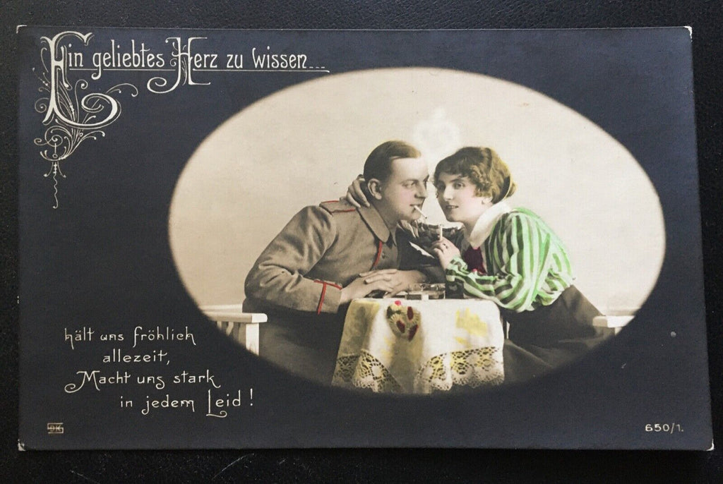 Ein geliebtes Herz zu wissen - Soldat mit Frau - Militär Krieg 400664 TH