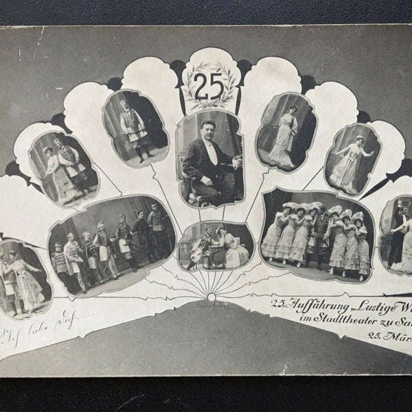 25. Aufführung "Lustige Witwe" - Stadttheater Salzburg 1907 Collage 400677 TH