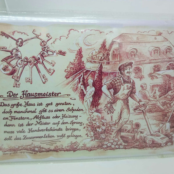 Nostalgie Vintage Retro Schild Spruch der Hausmeister 30x20 cm 60232