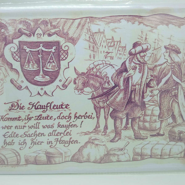 Nostalgie Vintage Retro Blechschild Spruch die Kaufleute 30x20 cm 60234