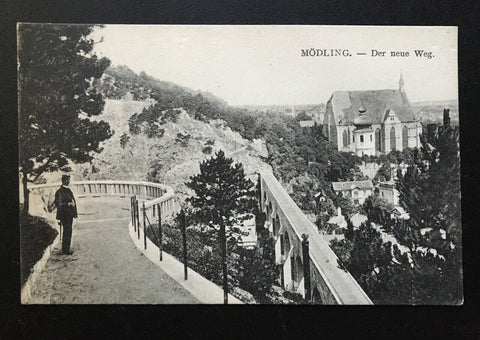 Mödling - Der neue Weg - Blick Stadt Pfarrkirche - Niederösterreich 400694 ShNö