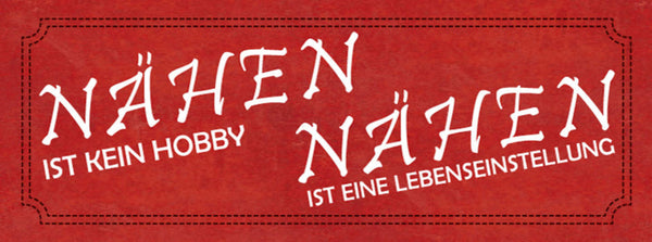 Schild Nähen Ist Kein Hobby Nähen Ist Eine Lebenseinstellung 27x10 Blech od.Holz