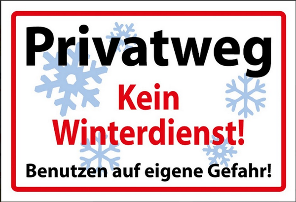 Nostalgie Schild Hinweis Gefahr Privatweg 12x18/20x30/30x40 Blech od. Holz