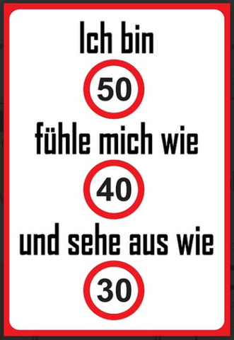 Nostalgie Geburtstag Spruch 50 40 30 Jahre 12x18/20x30/30x40 Blech od Holz