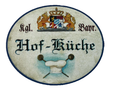 Nostalgie Holzschild Bayern Königlich Bayerische Hof Küche Kochen Schild