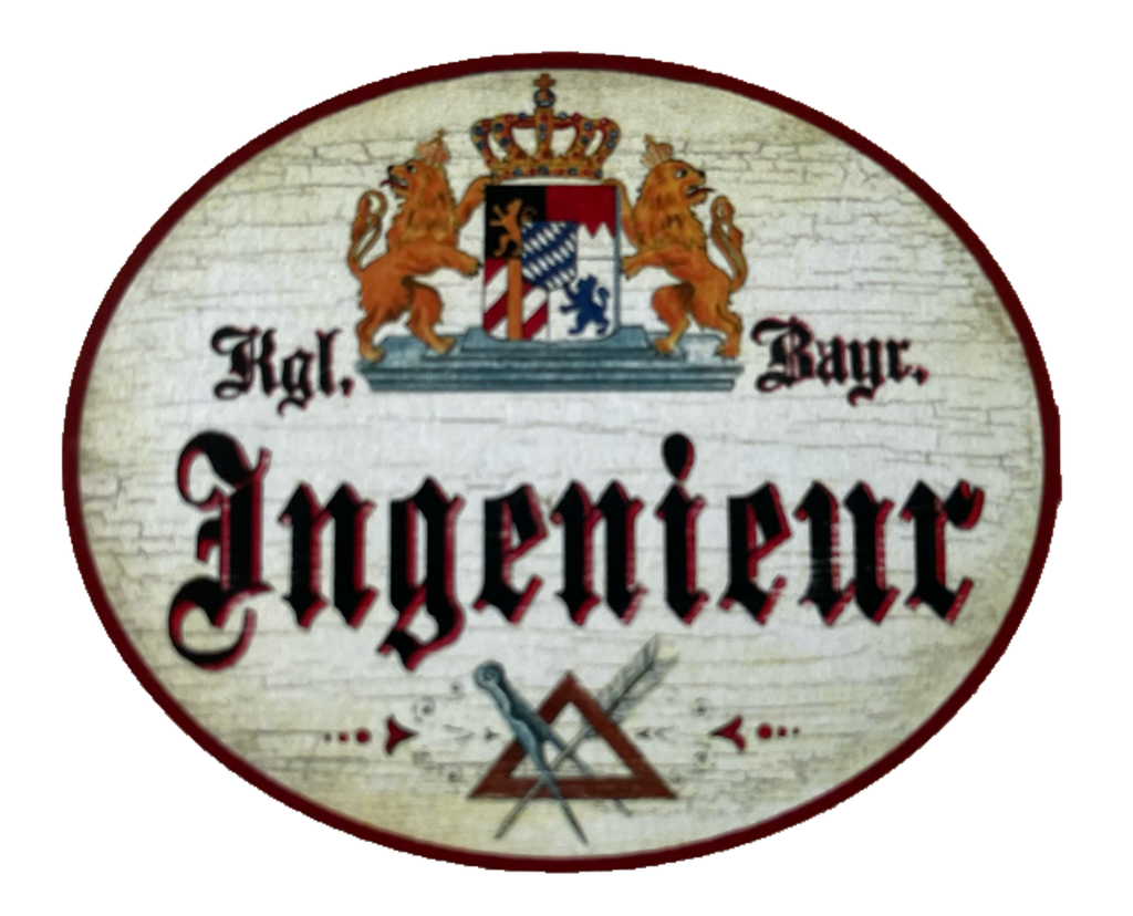 Nostalgie Holzschild Bayern Königlich Bayerischer Ingenieur Schild