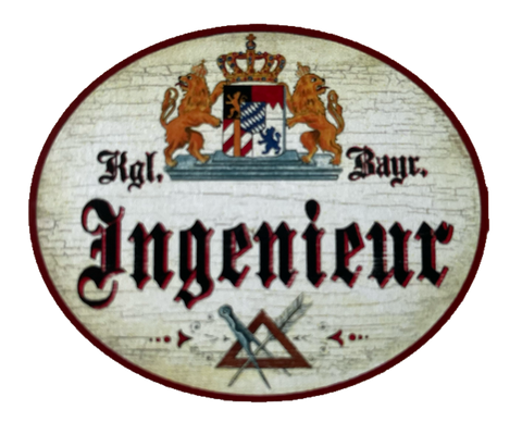 Nostalgie Holzschild Bayern Königlich Bayerischer Ingenieur Schild
