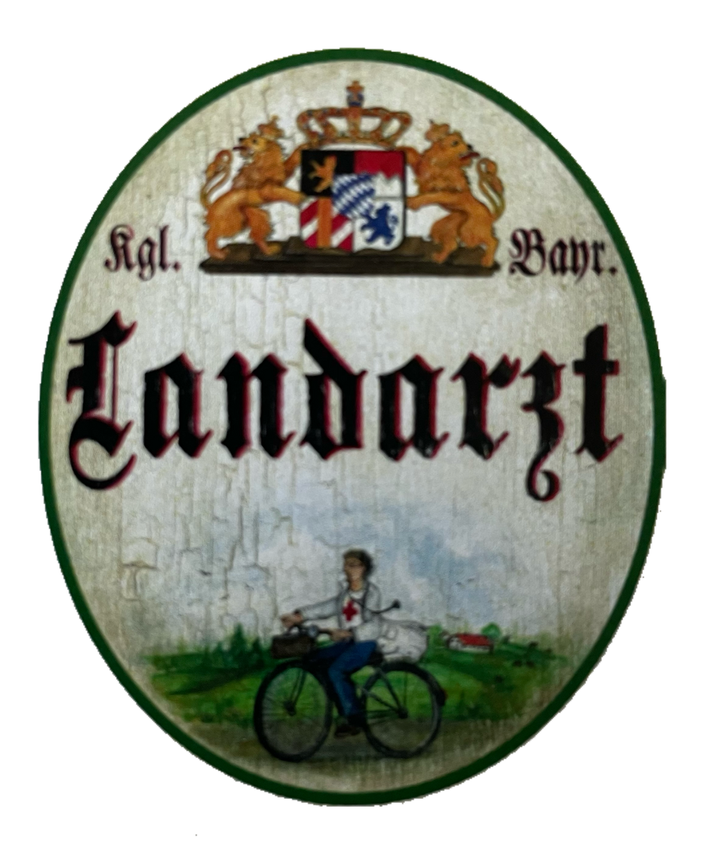 Nostalgie Holzschild Bayern Königlich Bayerischer Landarzt Doktor Arzt Schild
