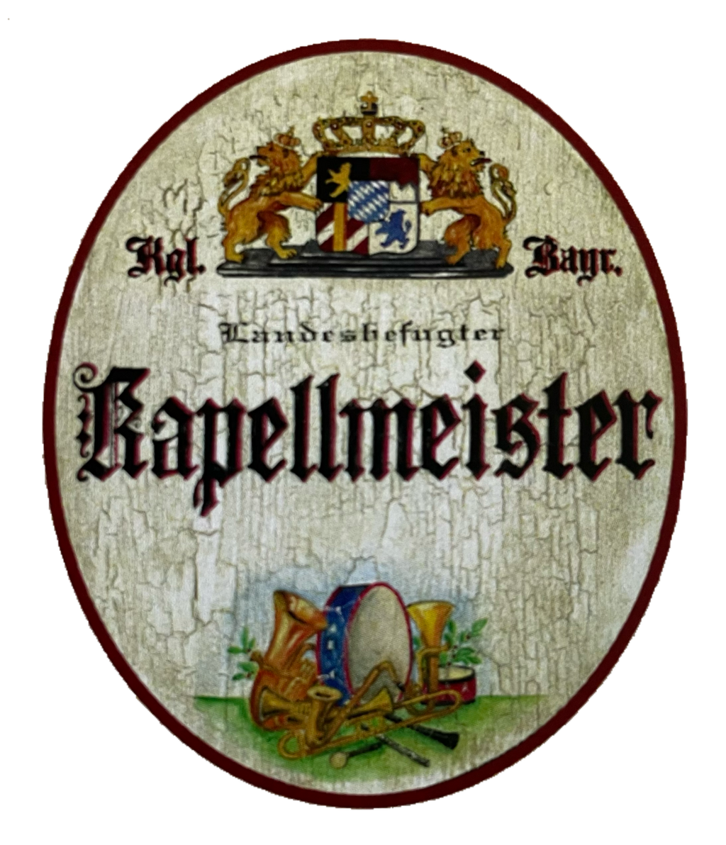 Nostalgie Holz Schild Bayern Königlich Bayerischer Landesbefugter Kapellmeister