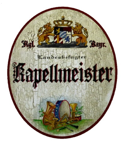 Nostalgie Holz Schild Bayern Königlich Bayerischer Landesbefugter Kapellmeister