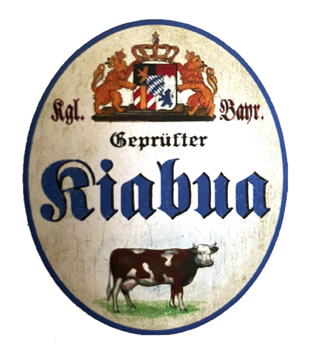 Nostalgie Holzschild Bayern Königlich Bayerischer Geprüfter Kiabua Kuh Schild