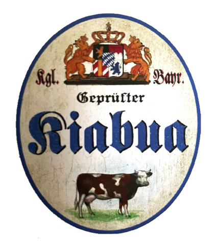 Nostalgie Holzschild Bayern Königlich Bayerischer Geprüfter Kiabua Kuh Schild