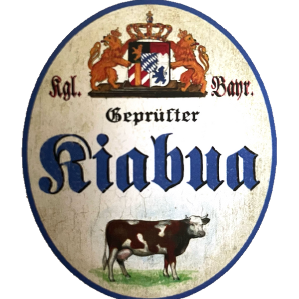 Nostalgie Holzschild Bayern Königlich Bayerischer Geprüfter Kiabua Kuh Schild