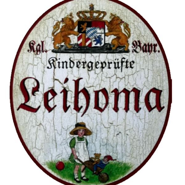 Nostalgie Holzschild Bayern Königlich Bayerische Kindergeprüfte Leihoma Schild