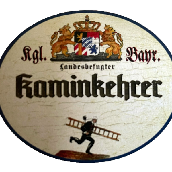 Nostalgie Holz Schild Bayern Königlich Bayerischer Landesbefugter Kaminkehrer