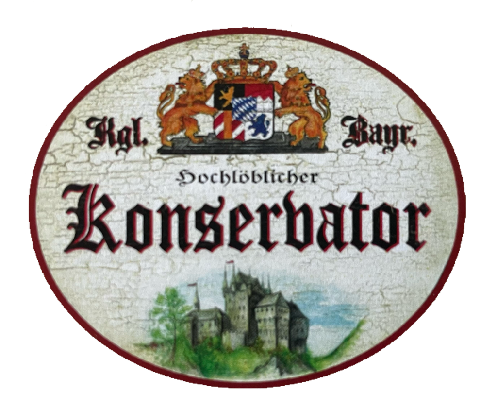 Nostalgie Holz Schild Bayern Königlich Bayerischer Hochlöblicher Konservator