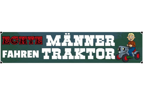 Schild Traktor Echte Männer Bauer Bauernhof Farm Acker 46 x 10 Blech od. Holz