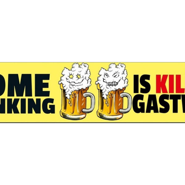 Schild Home Drinking Bier Gast Wirt Alkohol Glas Bar Lokal 46 x 10 Blech od.Holz