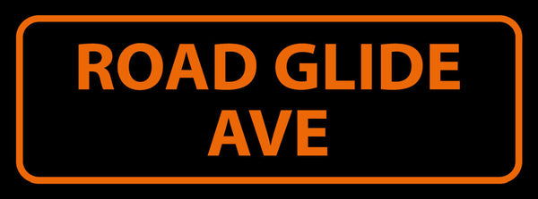 Schild Road Glade Avenue Straße Platz Ort 27x10 Blech od.Holz