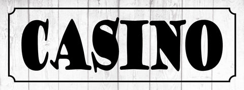 Schild Casino Spiel Kasino Bank Glücksspiel Roulette Poker 27x10 Blech od.Holz