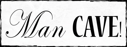 Schild Man Cave Männer Zufluchtsort Höhle Rückzugsort Zimmer 27x10 Blech od.Holz