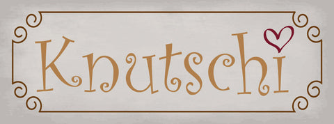 Schild Knutschi Knutschen Küssen Kuss Liebe Paar Romantik 27x10 Blech od.Holz