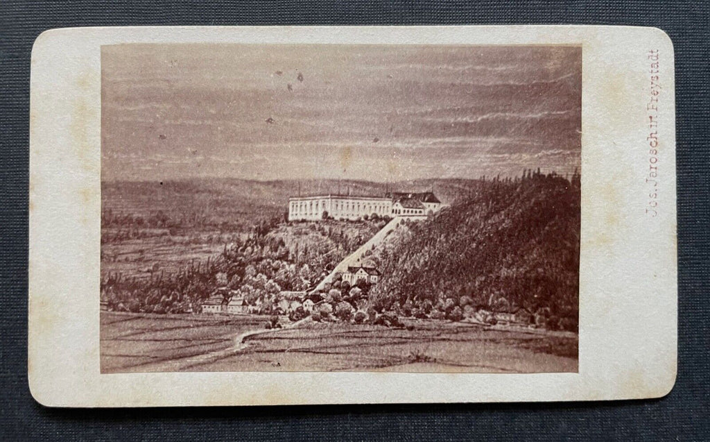 Foto Gebäude Berg Jos.Jarosch Freystadt  CDV ca.10,4x6,1cm 410075 ShOÖ