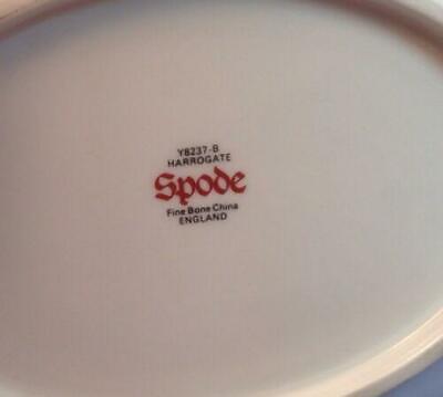 Spode Harrogate Sauciere 2 teilig Grün mit Goldrand 14116