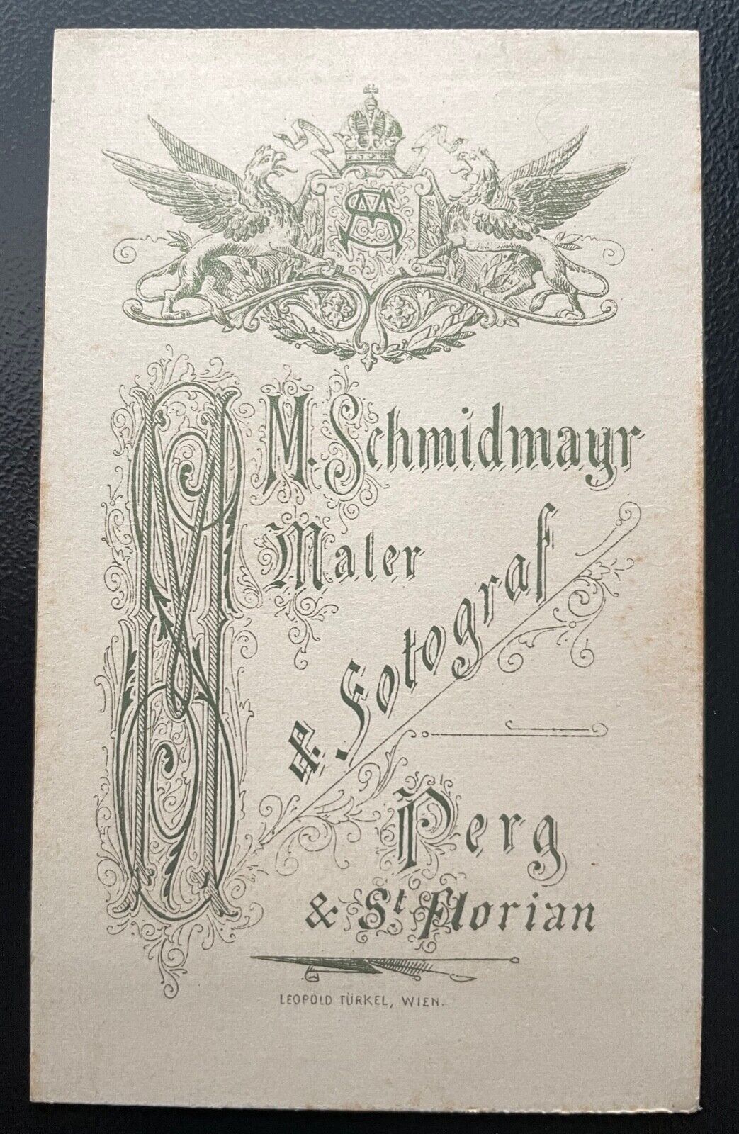Foto Porträt Geistlicher Talar Kollar Brille Schmidmayr Perg ca10,8x6cm 400647TH