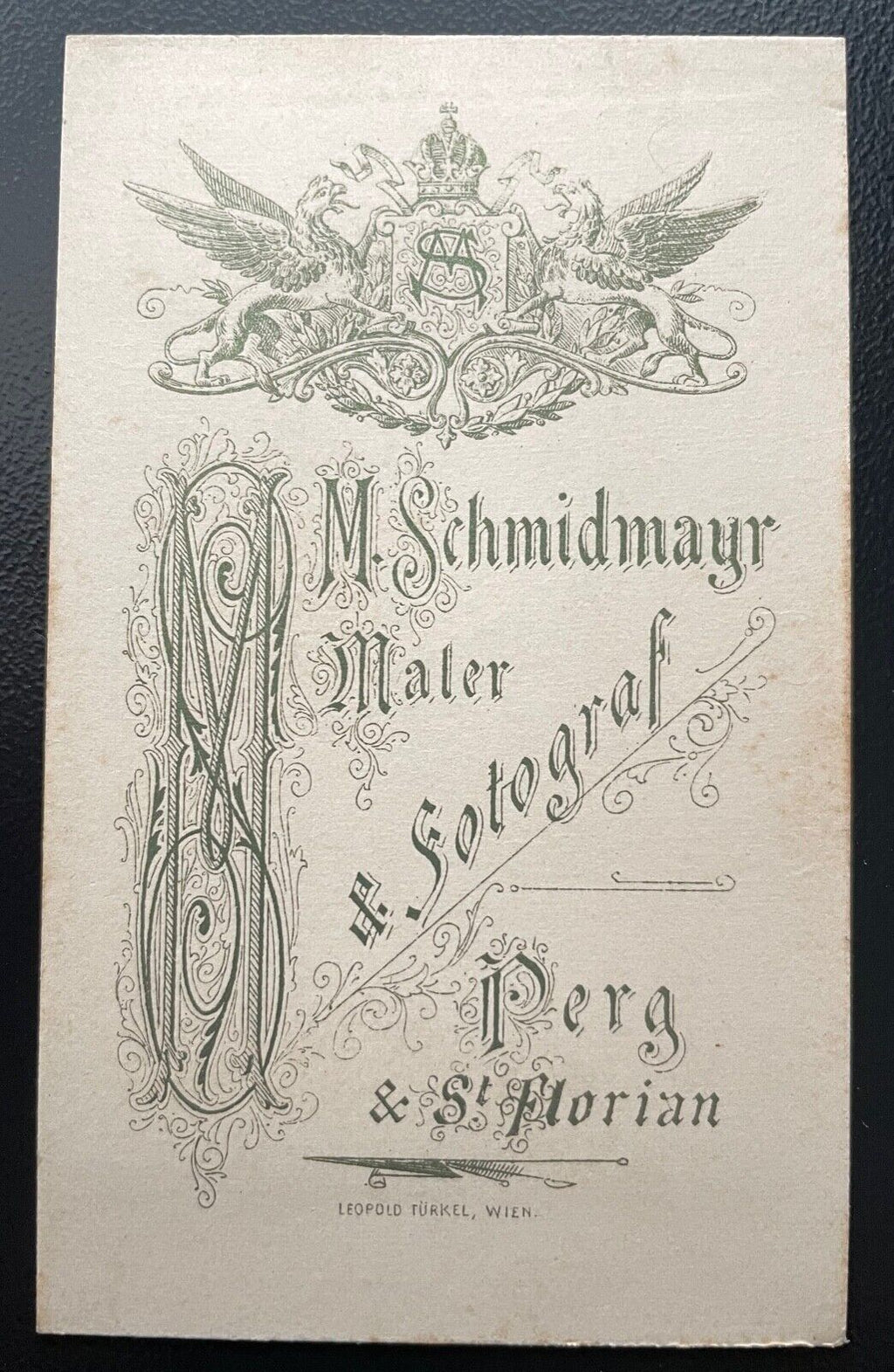 Foto Porträt Geistlicher Talar Kollar Brille Schmidmayr Perg ca10,8x6cm 400647TH