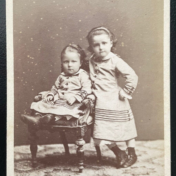 Foto Porträt Kinder Baby Kleinkind Kleid F.Vismara Linz ca.10,6x6,5cm 400640 TH