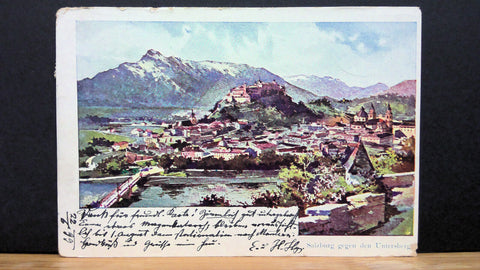 Salzburg gegen den Untersberg Gemälde JW 650301 C