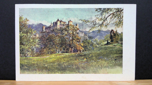 Salzburg Festung Hohensalzburg von der Karolinenhöhe Gemälde JW 650313 C