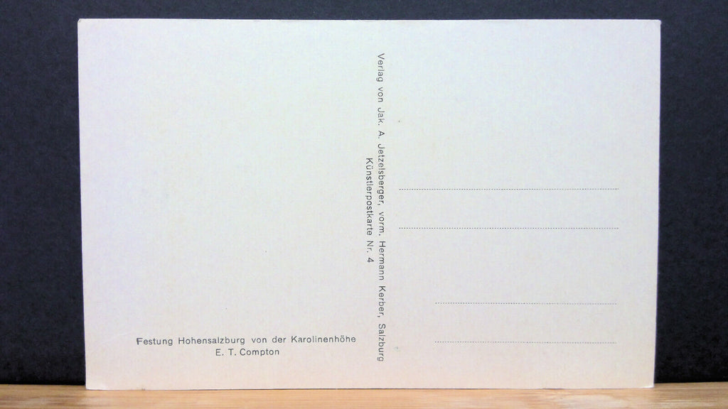 Salzburg Festung Hohensalzburg von der Karolinenhöhe Gemälde JW 650313 C